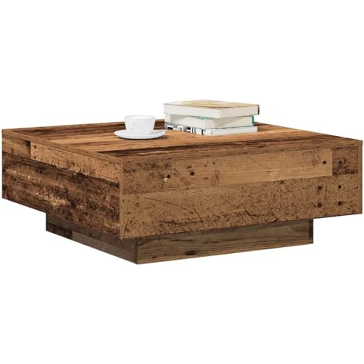 vidaXL Couchtisch Altholz 80 x 80 x 31 cm 862997 – Bild 2