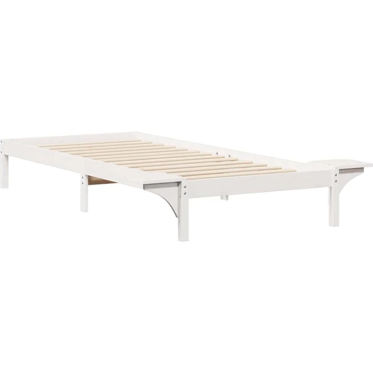 vidaXL Bettgestell mit Nachttischen Weiß 90 x 210 cm 873221 – Bild 6