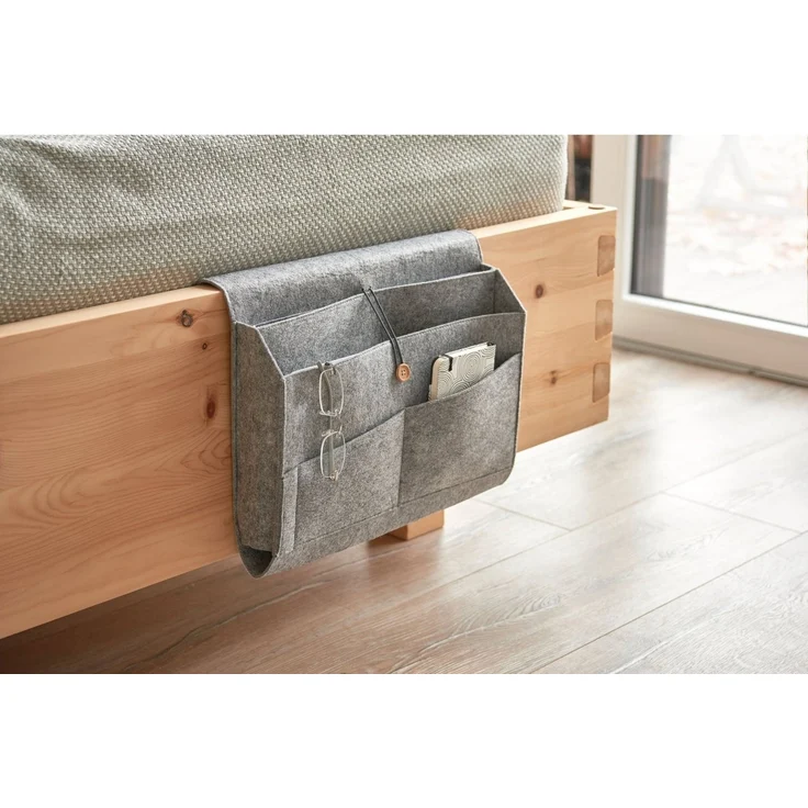 Zeller Present Aufbewahrungstasche Couch-Organizer, Filz, grau (1-tlg) – Bild 2