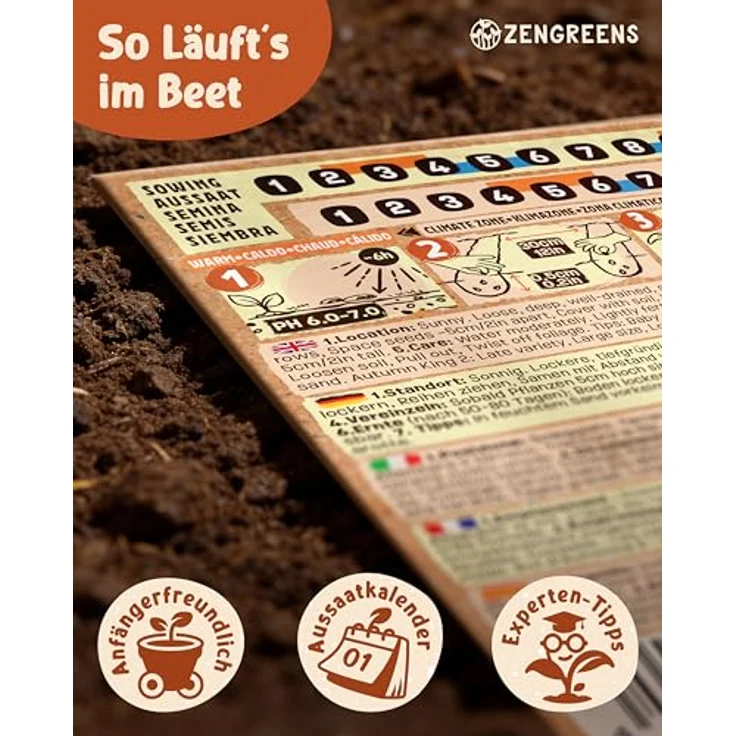 ZenGreens® - Bio Karottensamen im 6er Set - 6 Karotten Samen für den einfachen Anbau im Garten, Balkon oder Hochbeet - Pflanzensamen - Saatgut – Bild 8