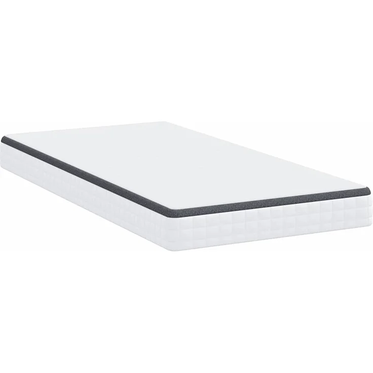 vidaXL Matratze Weiß und Grau 90 x 200 cm Bonell Feder 4106439 – Bild 4