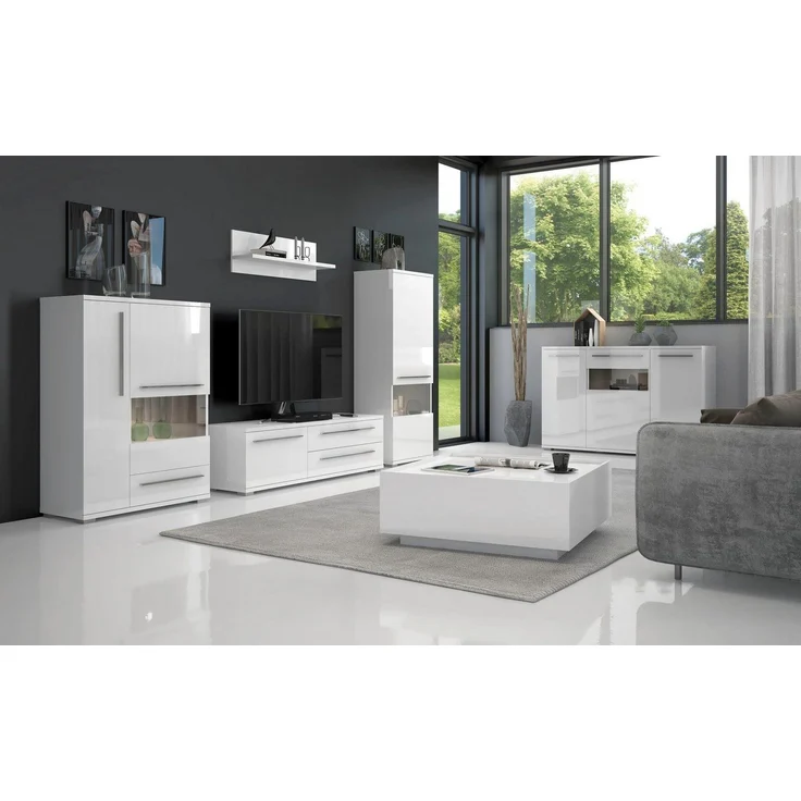 Places of Style Couchtisch Piano, hochwertig UV lackiert, mit zwei Schubladen inkl. Soft-Close Funktion – Bild 3