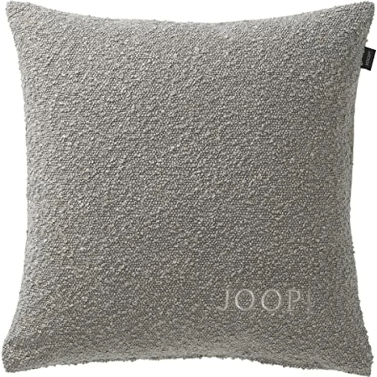 Joop! Kissenhülle J! Touch, 40x40 cm, Wendedesign in Beige, hochwertige Textilqualität, mit Reißverschluss