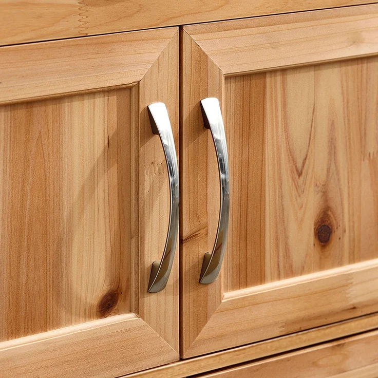 SoBuy FKW45-N Küchenwagen, Massivholz, Lackiert, Hellbraun, 75 x 86 x 38 cm – Bild 9