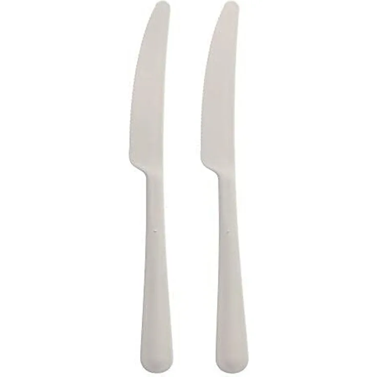 10 "Circulware" Mehrweg-Messer PP-MF 19,7 cm weiss "Gaia" extra stabil