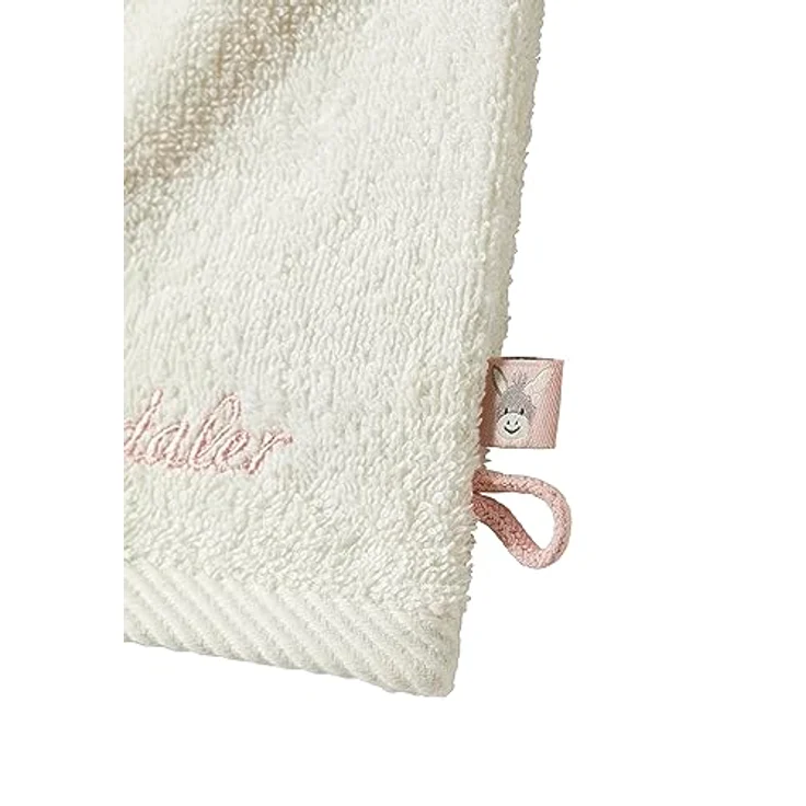 Sterntaler 2er Waschhandschuhe Esel Emmi Girl flora rose uni mit Stickerei und Logo Schriftzug – Bild 5