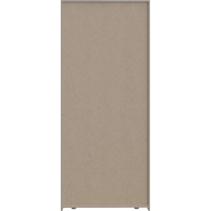 Forte PANOPTIK Kleiderschrank 90, schmaler, moderner Schrank, 2-türig, Schlafzimmer, Flur, Jugendzimmer, Holzwerkstoff, Kaschmir|Beige|Riva Eiche Holzdekor, 48 cm breit x 210,5 cm hoch x 54,2 cm tief – Bild 9