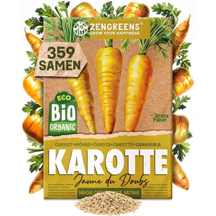 ZenGreens® - Bio Gemüsesamen im 50er Set - 50 Gemüse Samen für den einfachen Anbau im Garten, Balkon oder Hochbeet - Pflanzensamen - Saatgut – Bild 37