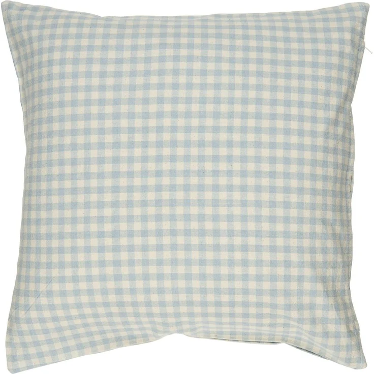 Ib Laursen - Kissenbezug Kissenhülle 50x50cm Hellblau Karos Kariert 66138-26 – Bild 3