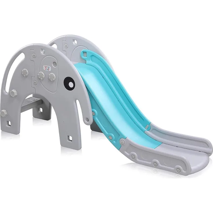 Baby Vivo Kinderrutsche / Rutsche - Elefant in Türkis / Grau
163 x 42 x 75 cm (LxBxH), ab 2 Jahren, bis ca. 70 kg belastbar