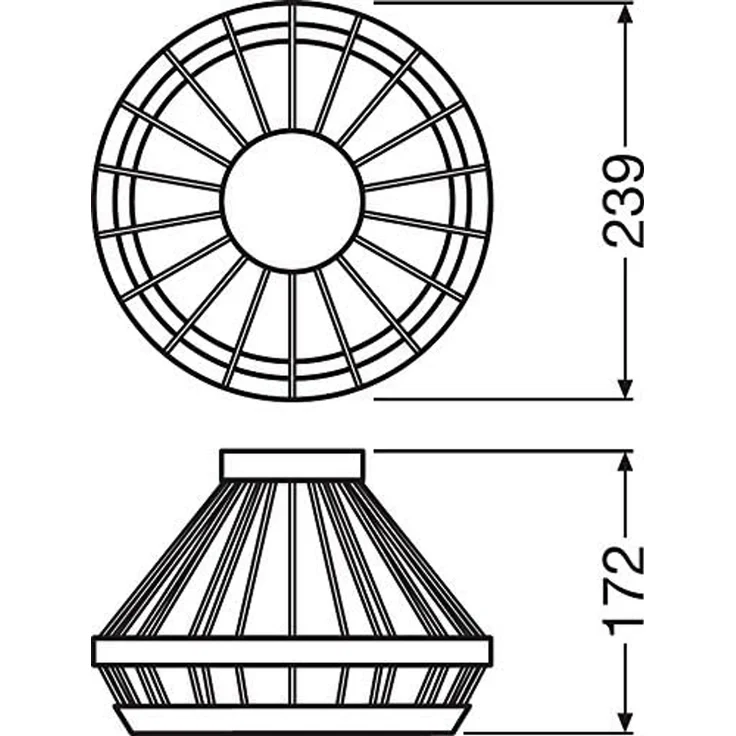 Osram Vintage Edition 1906 Lampenschirm Cage, gold, Zur Erweiterung Ihrer Osram Pendulum Leuchte, P20, Aluminiumgehaeuse – Bild 5