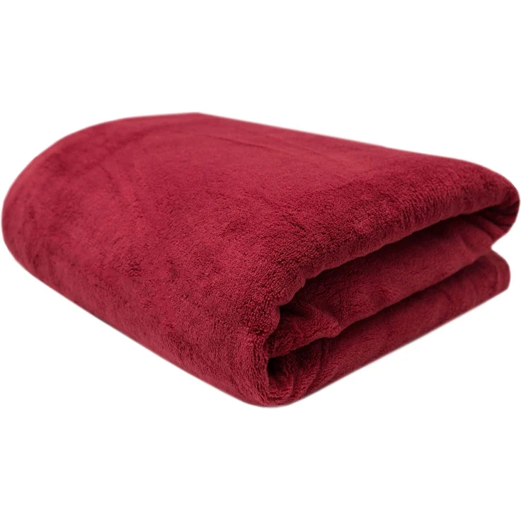 ZOLLNER Kuscheldecke, 150x200 cm, rot (weinrot) – Bild 1