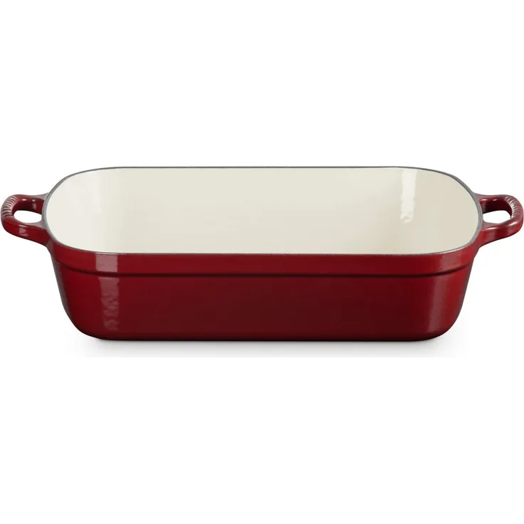 LE CREUSET Bräter Bratreine Signature garnet 40,2cm, Emailliertes Gusseisen