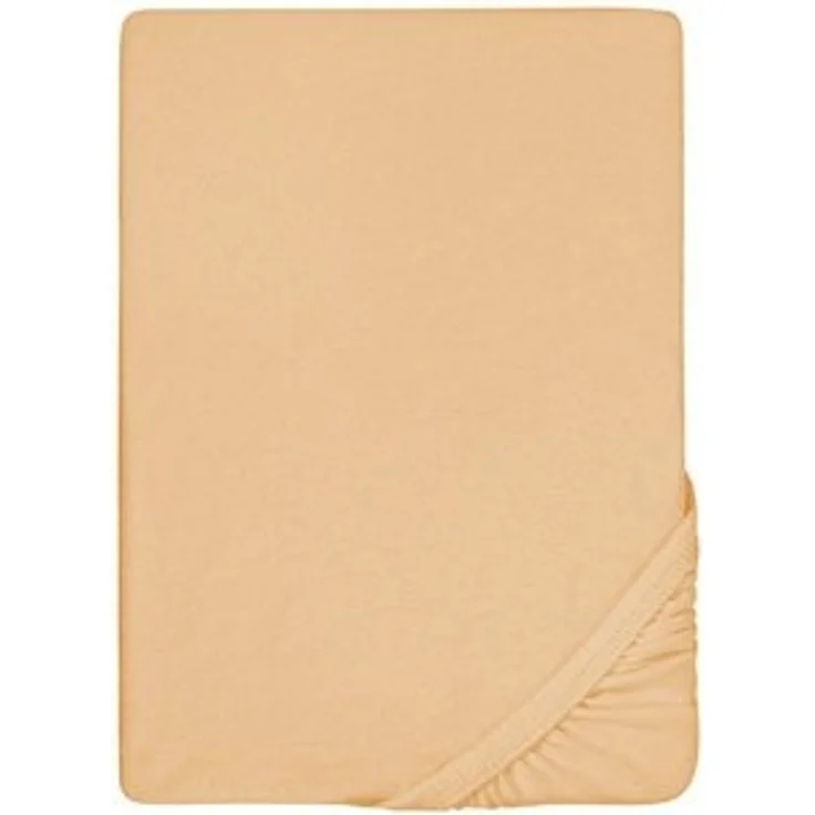 biberna Frottee-Stretch-Spannbetttuch 0012344, gold, 1x 180x200 cm - 200x200 cm – Bild 6