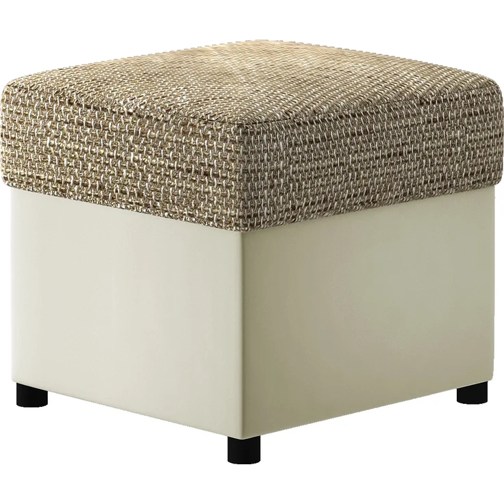 Pouf R3, Fußhocker, Beige – Bild 1
