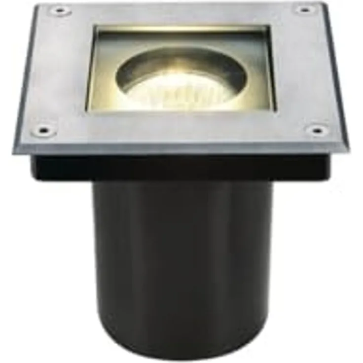 SLV No. 229374 DASAR SQUARE GU10 Bodeneinbaustrahler Edelstahl 304 max. 35W IP67
