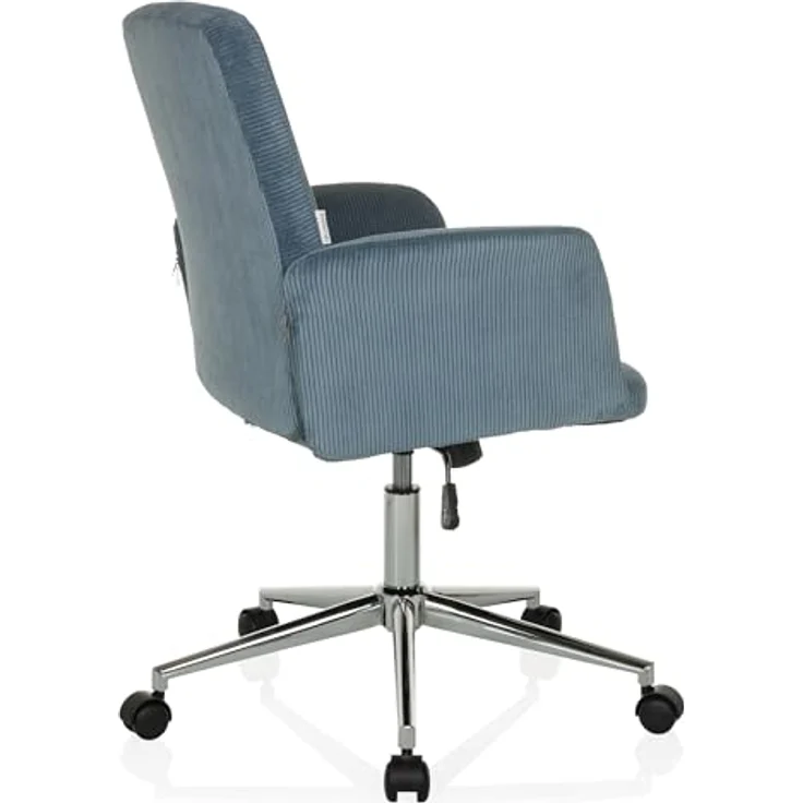 MID.YOU Drehstuhl Blaugrau, Textil, ergonomische Rückenlehne, Armlehnen, 70 cm – Bild 6