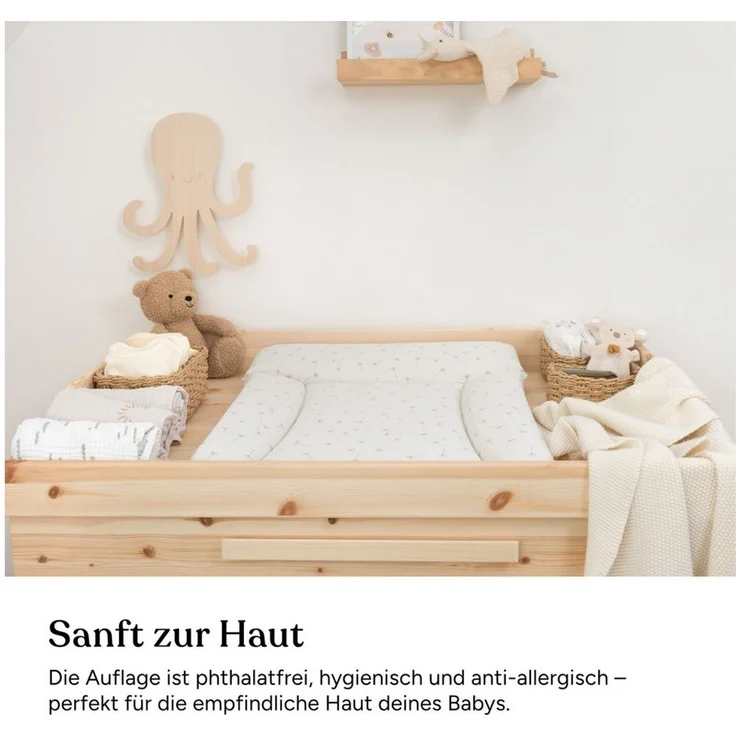 Ehrenkind Wickelauflage Wickelunterlage abwaschbar (Wickelauflage 50x70 cm), Hygienisch, Sicher und Vielseitig – Bild 2