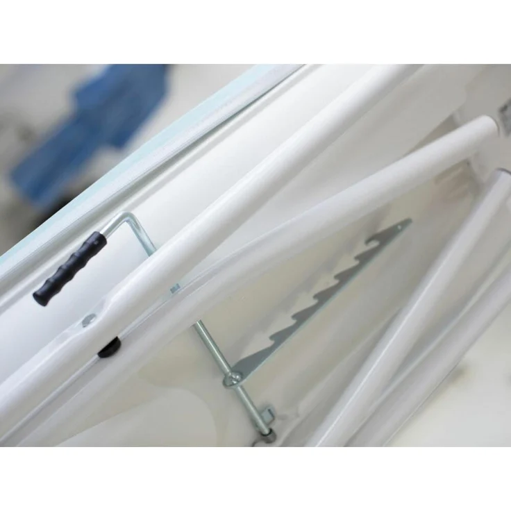 Leifheit Bügeltisch Air Active Express M weiß, Bügelbrett, Stahl, Kunststoff, Silikon, Blau, Weiß, 118x38 cm – Bild 4