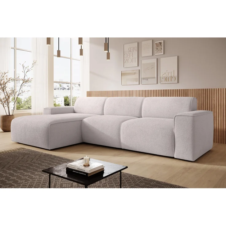 AX LIVING Couch Sofa L Form Didim mini Creme 310 cm breit, stilvoll L