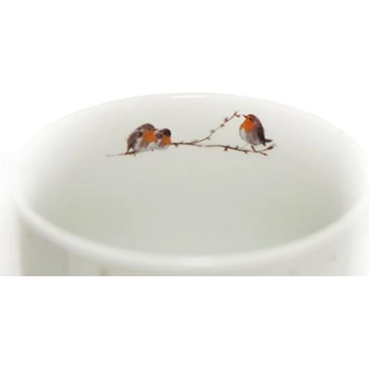 BOLTZE GRUPPE GmbH Tasse Becher Robin 330 ml Porzellan Motiv H. 11 cm 2er Set – Bild 3