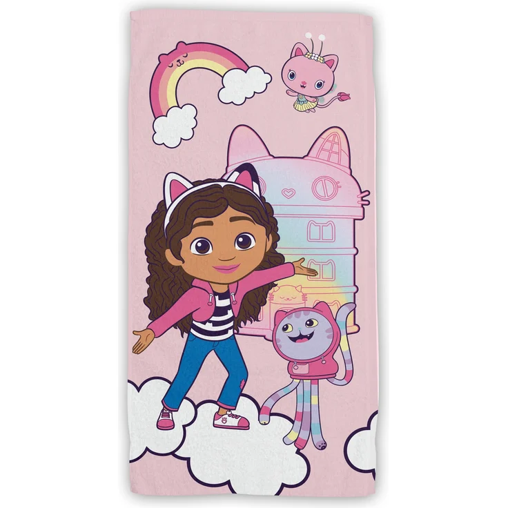 Gabby's Dollhouse Baumwolle Strandtuch Frottee Badetuch mit Premium Druck, 70x140 cm – Bild 1