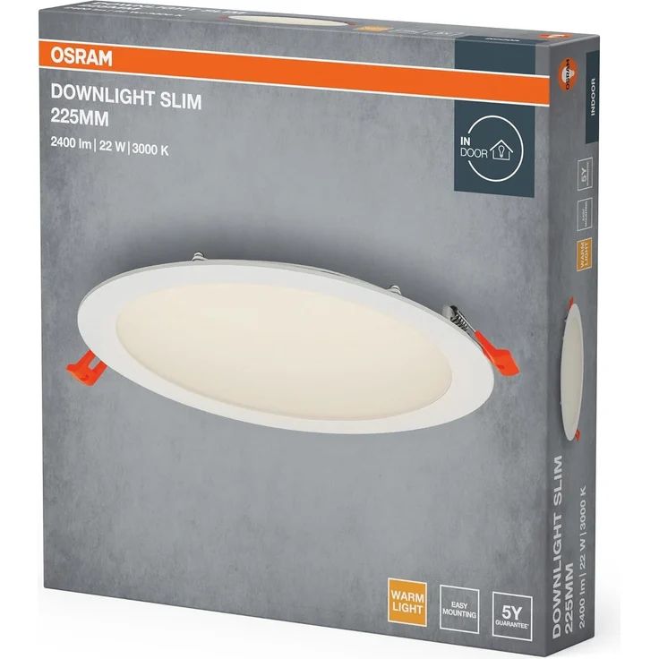 Ledvance Downlight Slim 225mm 22W 3000K – Bild 2