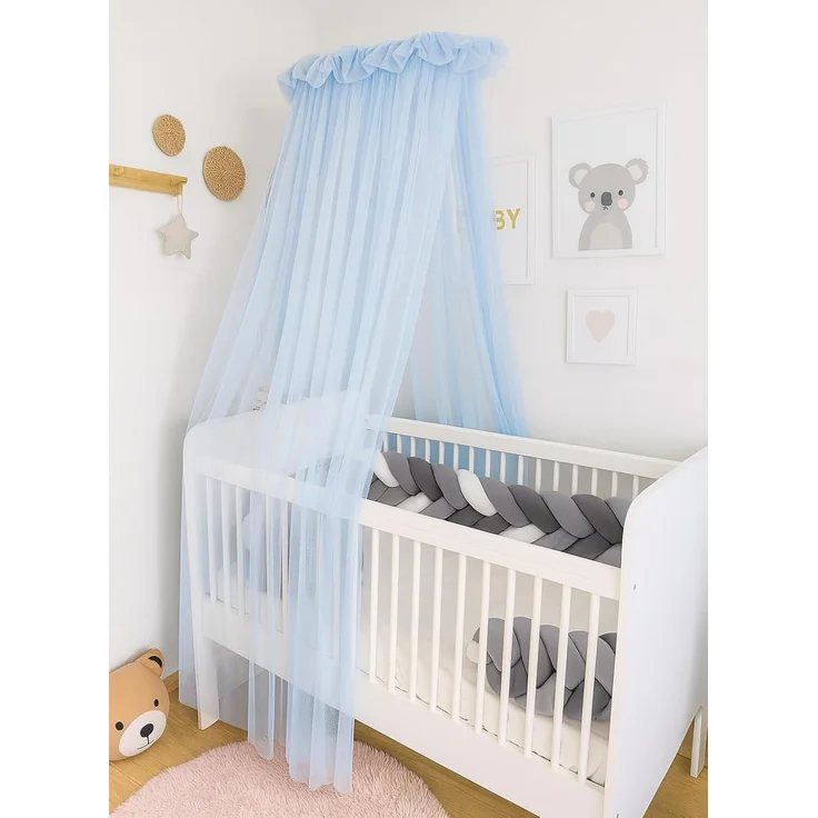 Baby Fancyroom Betthimmel Baby Fancyroom Betthimmel für Babybett Gitterbett 300x180cm Tüll, Handgefertigt, aus feinem Premium Tüll – Bild 1