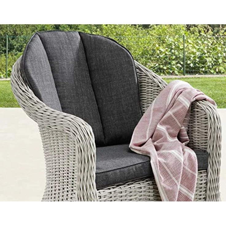 Destiny Gartensessel MALAGA (Set, 2-St), Aluminium, Polyrattan, inkl. Auflagen – Bild 3