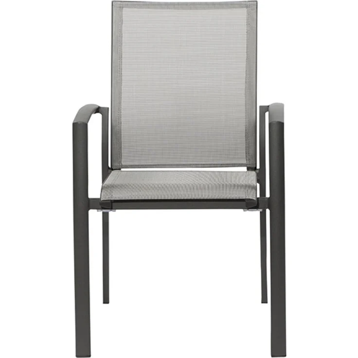 Siena Garden Velia Stapelsessel - Aluminium & RANOTEX®, schwarz-grau (C31042) – Bild 2