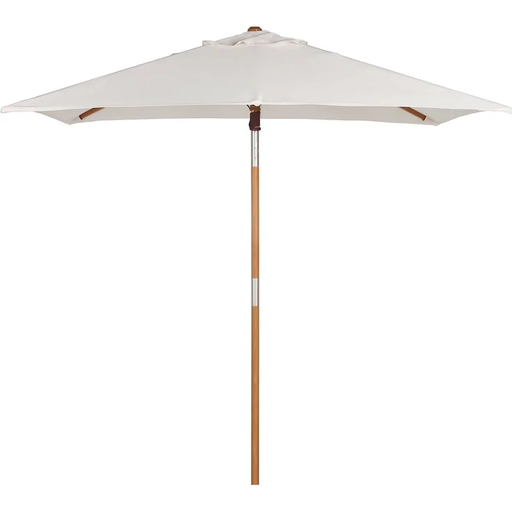 Sekey Sonnenschirm, UV Schutz 50+, Polyester / Holz creme, 200 x 150 x 235 cm – Bild 8