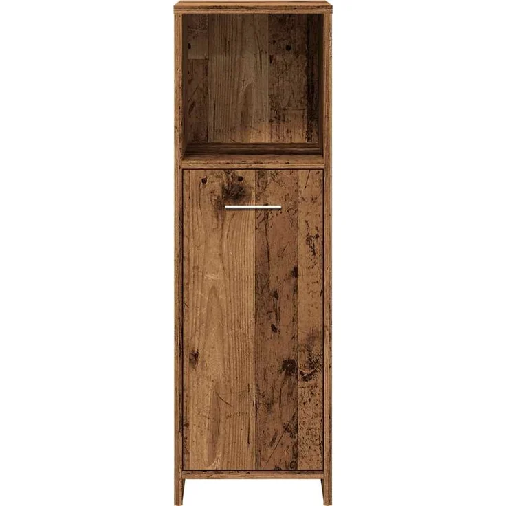 vidaXL Badschrank Altholz-Optik 30x30x95 cm Holzwerkstoff 856033 – Bild 3
