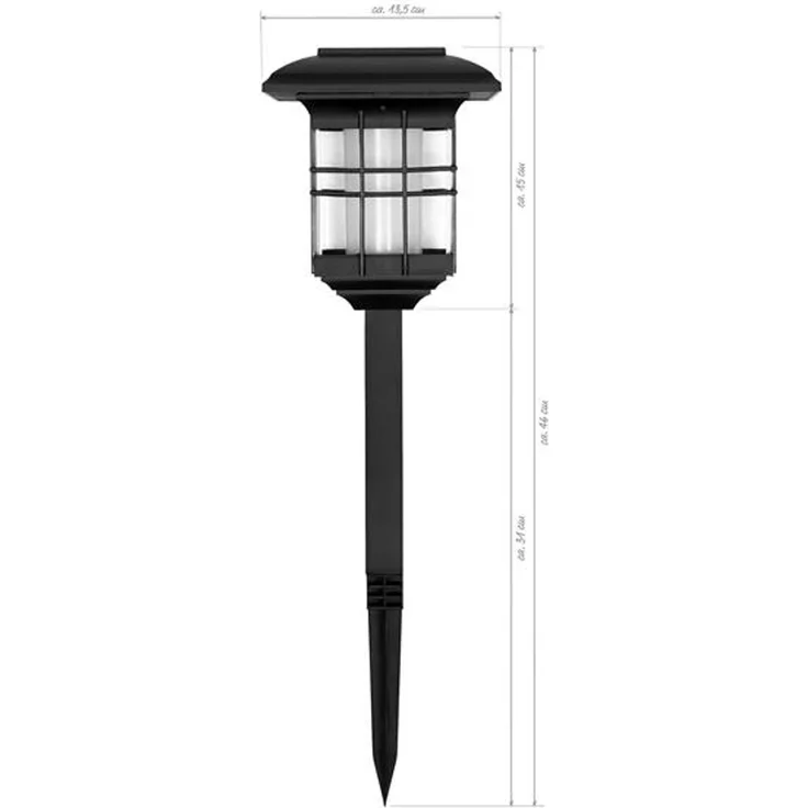 4 in 1 Solar Gartenlaterne mit LED-Beleuchtung im Flammeneffekt-Design | zum Stecken, Hängen oder Hinstellen, einfache Montage, kabellos – Bild 8
