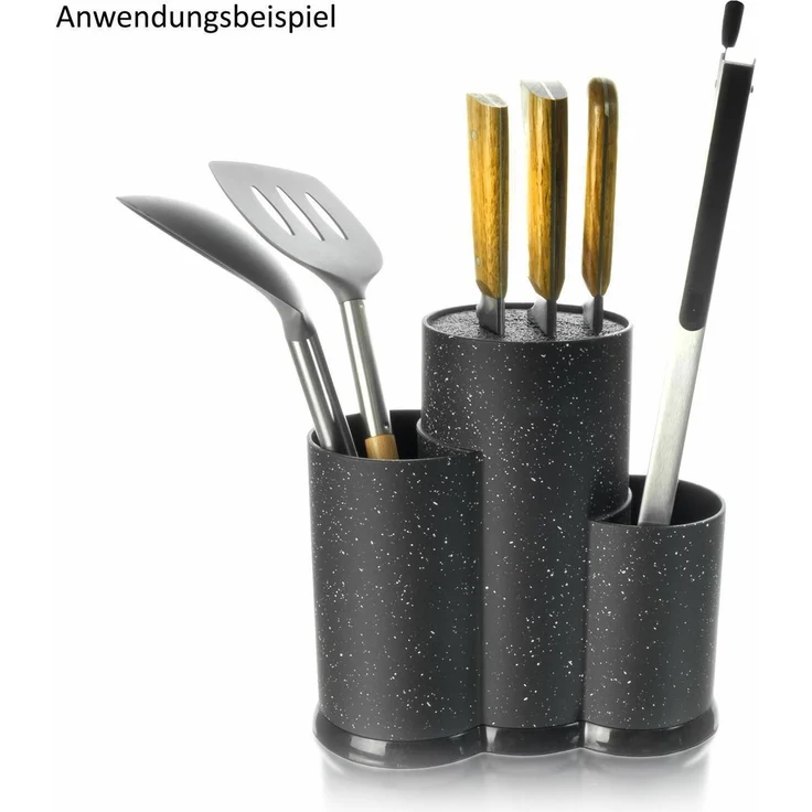 Messerblock Messerständer Utensilienhalter Besteckbehälter Messeraufbewahrung – Bild 2