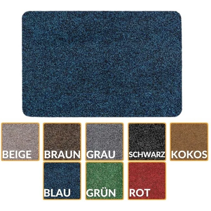 ANRO Fußmatte Türvorleger Schmutzfangmatte POET, eckig, Höhe: 5 mm, Kräuselig Größe 45x75cm – Bild 4