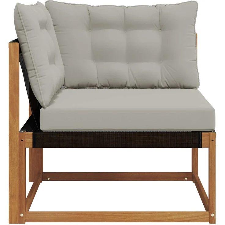 vidaXL Outdoor Ecksofa Massivholz Akazie Natur 900638 – Bild 5