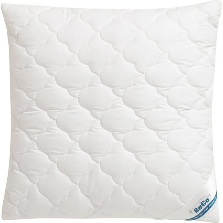 Beco Kopfkissen EcoWell, Füllung: Polyester, Bezug: Bio-Baumwolle oder nachhaltiger Microfaser-Feinbatist samtweich, Rückenschläfer, Seitenschläfer, Kissen in den Größen 40x80 cm und 80x80 cm erhältlich! – Bild 4