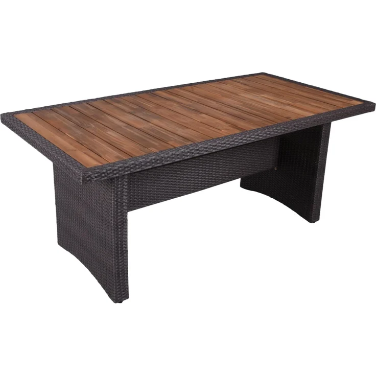 Gartentisch ESSEN - Akazie, Weidengrau, 90x180x75cm | Terrassentisch Wetterfest Outdoor Tisch – Bild 2