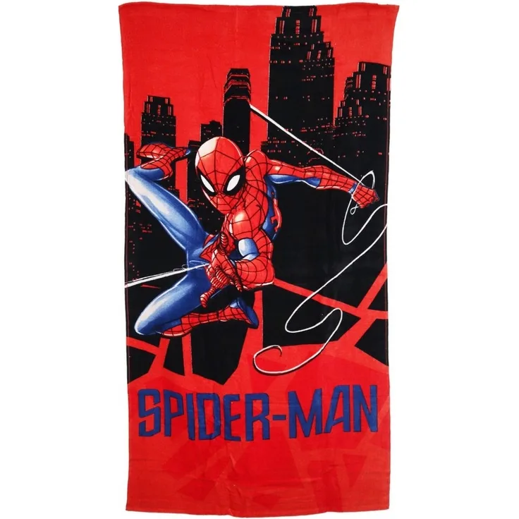 MARVEL Strandtuch Marvel Spiderman Badetuch 70x140 cm 100% Baumwolle