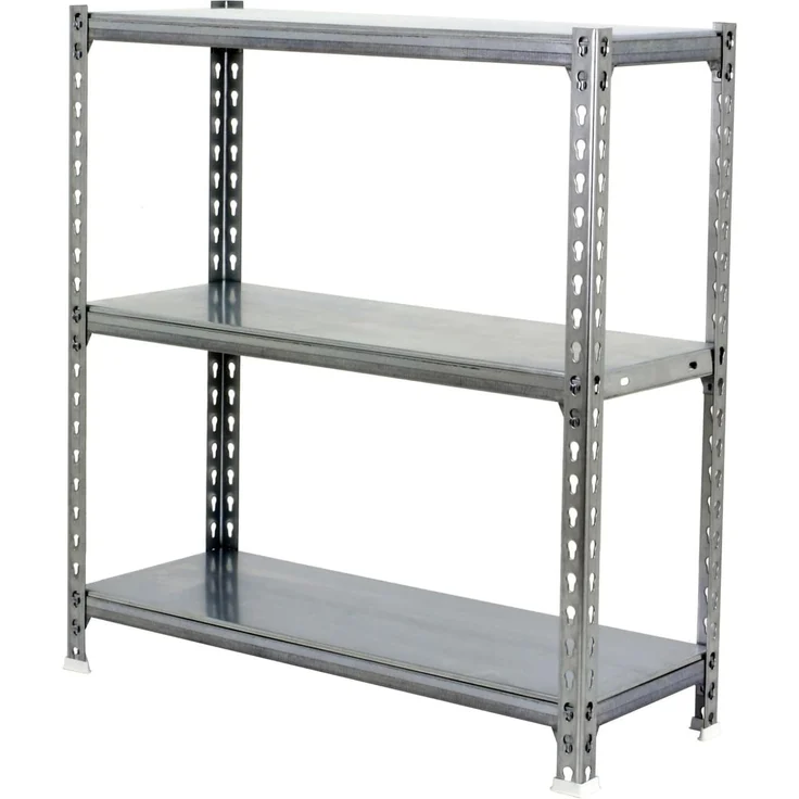 Simon Rack Simonclick Metallregal, 1000 x 900 x 300 mm, 3 Regalböden, 180 kg Biegepunkt, Regalböden, verzinkt – Bild 1