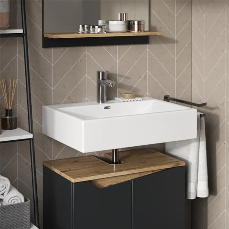 Badmöbel-Set Marelle Anthrazit 2 Teile Vicco – Bild 6