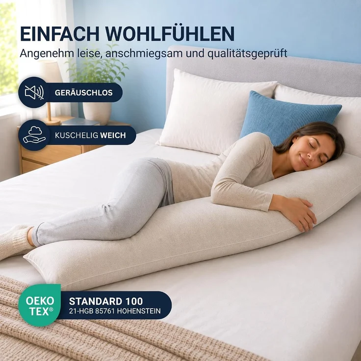 Kissenfüllung - Seitenschläfer 40x140 cm – Bild 3