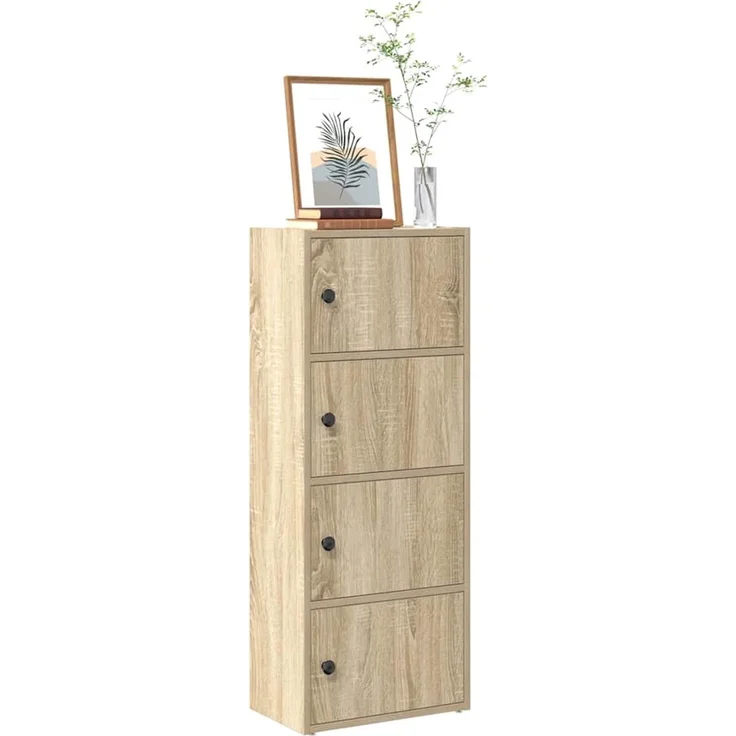 vidaXL Bücherregal Sonoma-Eiche 40x24x102 cm Holzwerkstoff 860375 – Bild 1