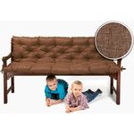 sunnypillow Bankauflage Bankauflage Stuhlkissen viele Farben und Größen zur Auswahl, 120 x 50 x 50 cm braun