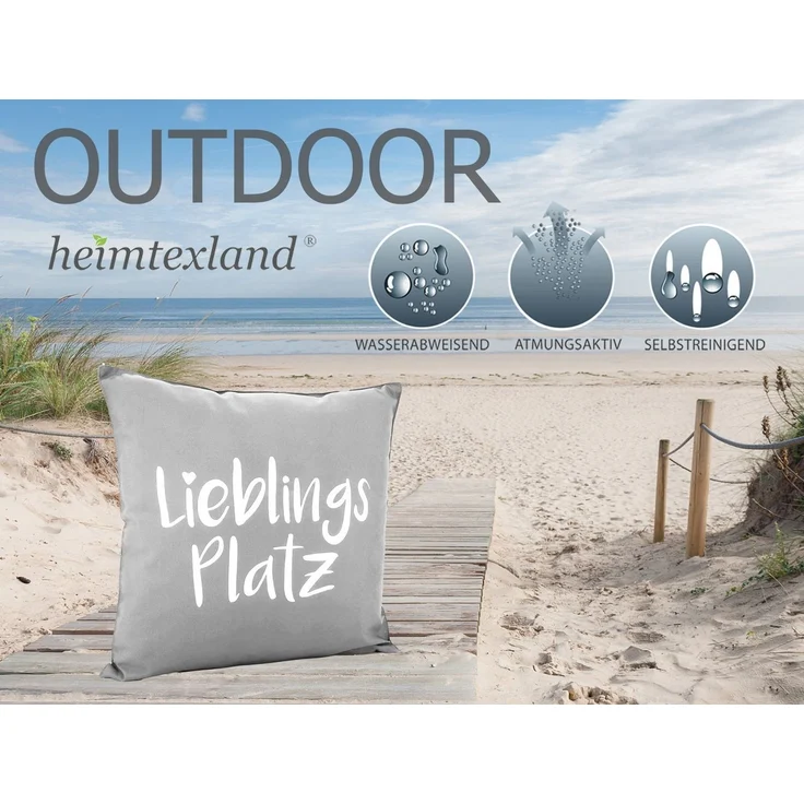 heimtexland Dekokissen Outdoorkissen Garten Deko Outdoor Kissen Maritim, schmutz- und wasserabweisend – Bild 2