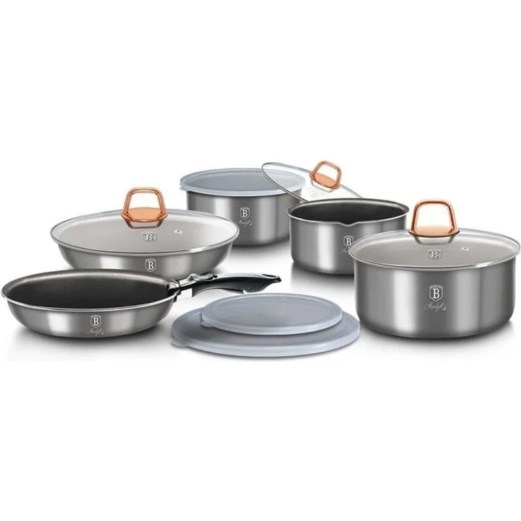 Berlinger Haus Berlinger Haus Satz Titantöpfe 12 Elemente Moonlight BH6102