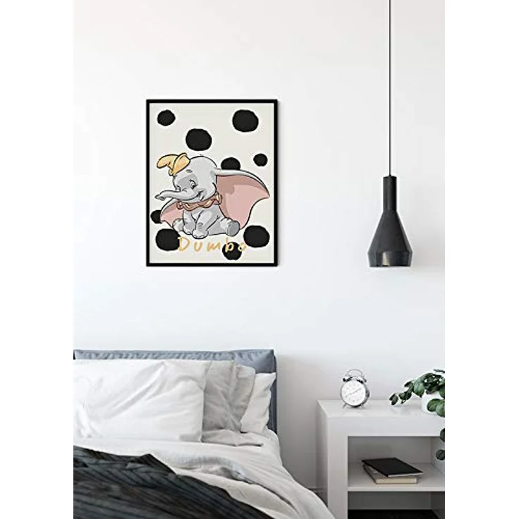 Komar Disney Wandbild Dumbo Dots, Kinderzimmer Dekoration, Kunstdruck 50x70cm ohne Rahmen, hochwertiger Druck auf Premium-Poster Fotopapier – Bild 3