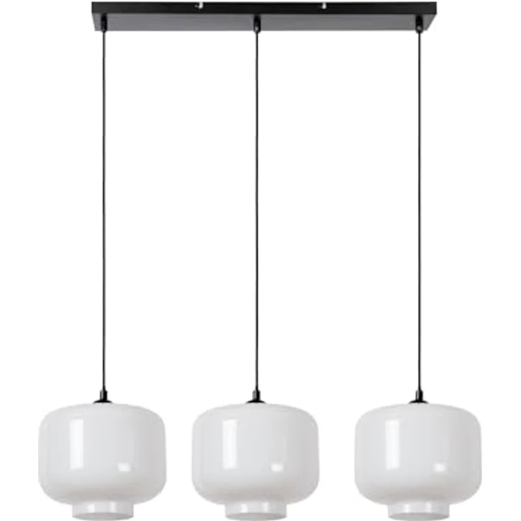 LUCIDE MEDINE Pendelleuchte mit 3xE27-Opal-Glas, höhenverstellbar und dimmbar – Bild 2
