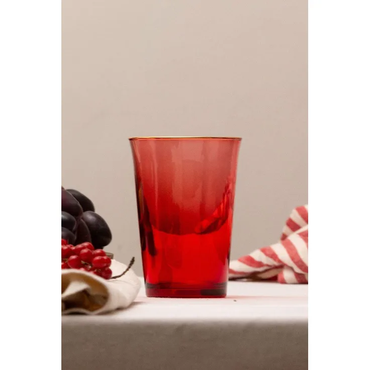 Hermia Concept '8682225107119' Gläser-Set (4-teilig), Rot, 6 x 6 x 9 cm, 290 ml