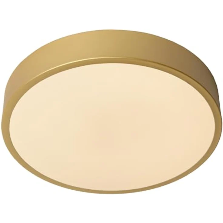 LUCIDE UNAR Deckenleuchte Ø 30 cm, LED 3 StepDim 1x18W 2700K, mattes Gold/Messing – Bild 5